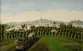 vue de fond et meudonbillancourt 1890 Henri Rousseau post impressionnisme Naive primitivisme